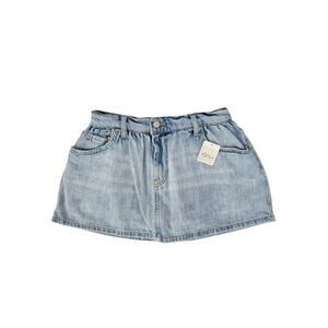 Free people denim mini skirt with shorts - size 26